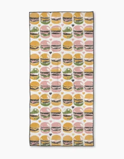 GEOMETRY On The Grill Beach Towel