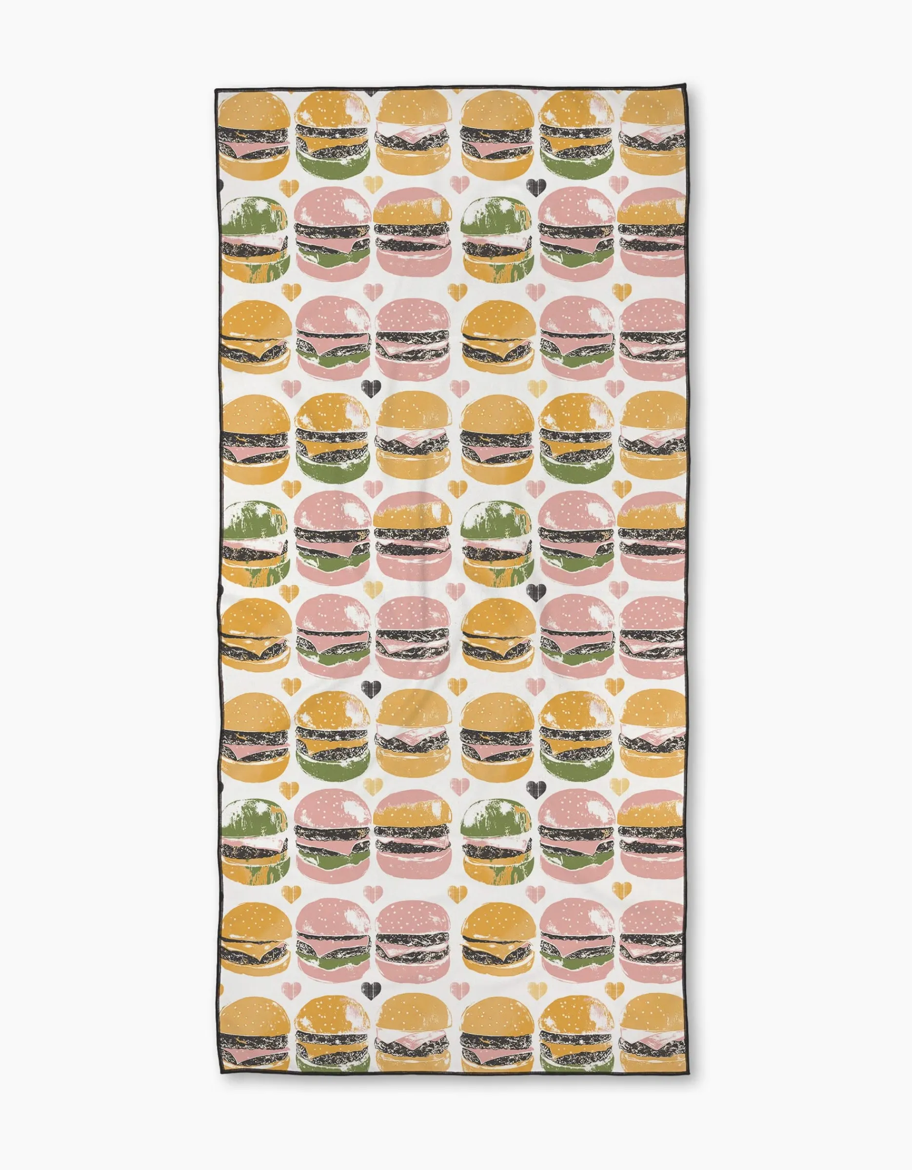 GEOMETRY On The Grill Beach Towel