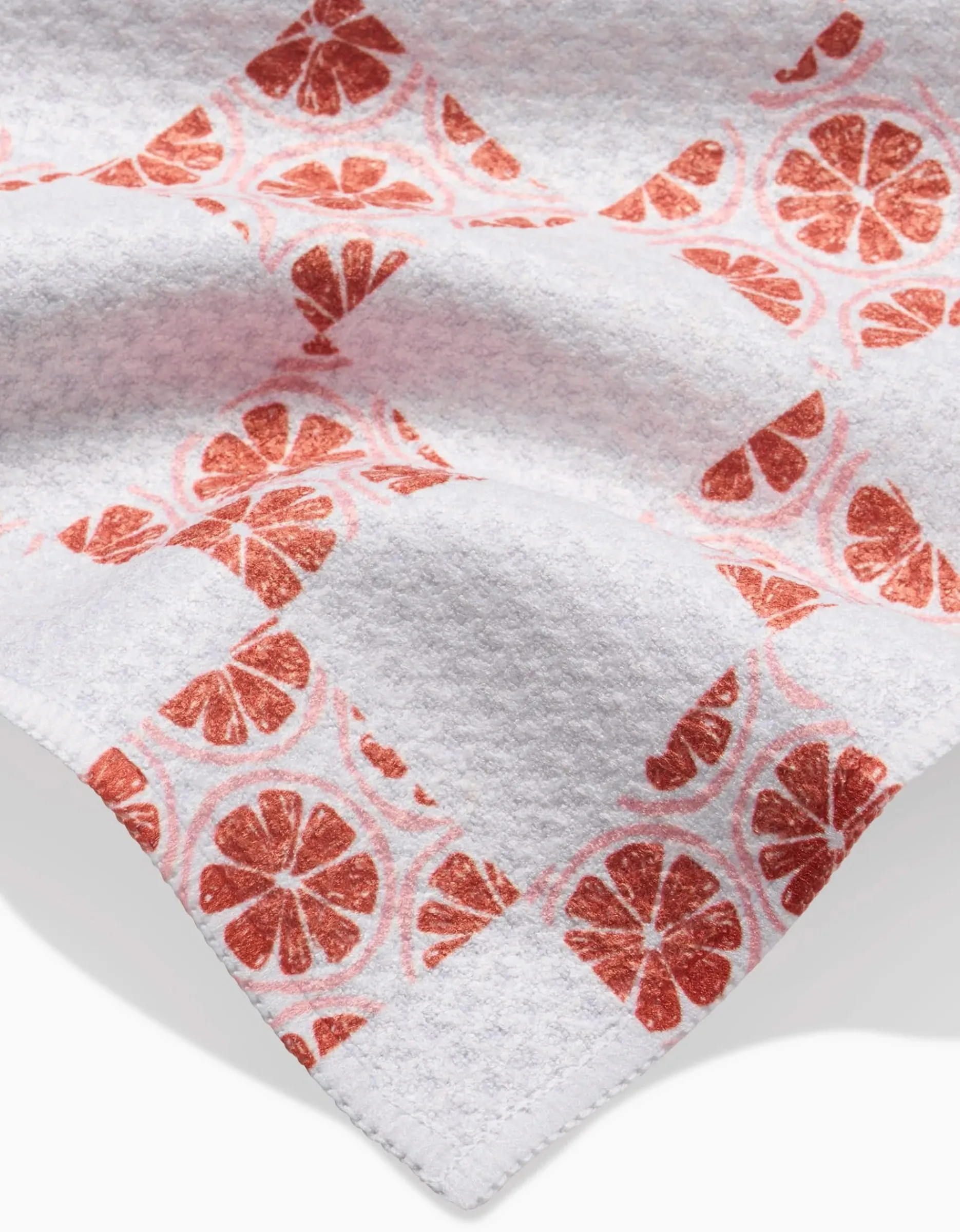 GEOMETRY Orange Checker Bar Towel