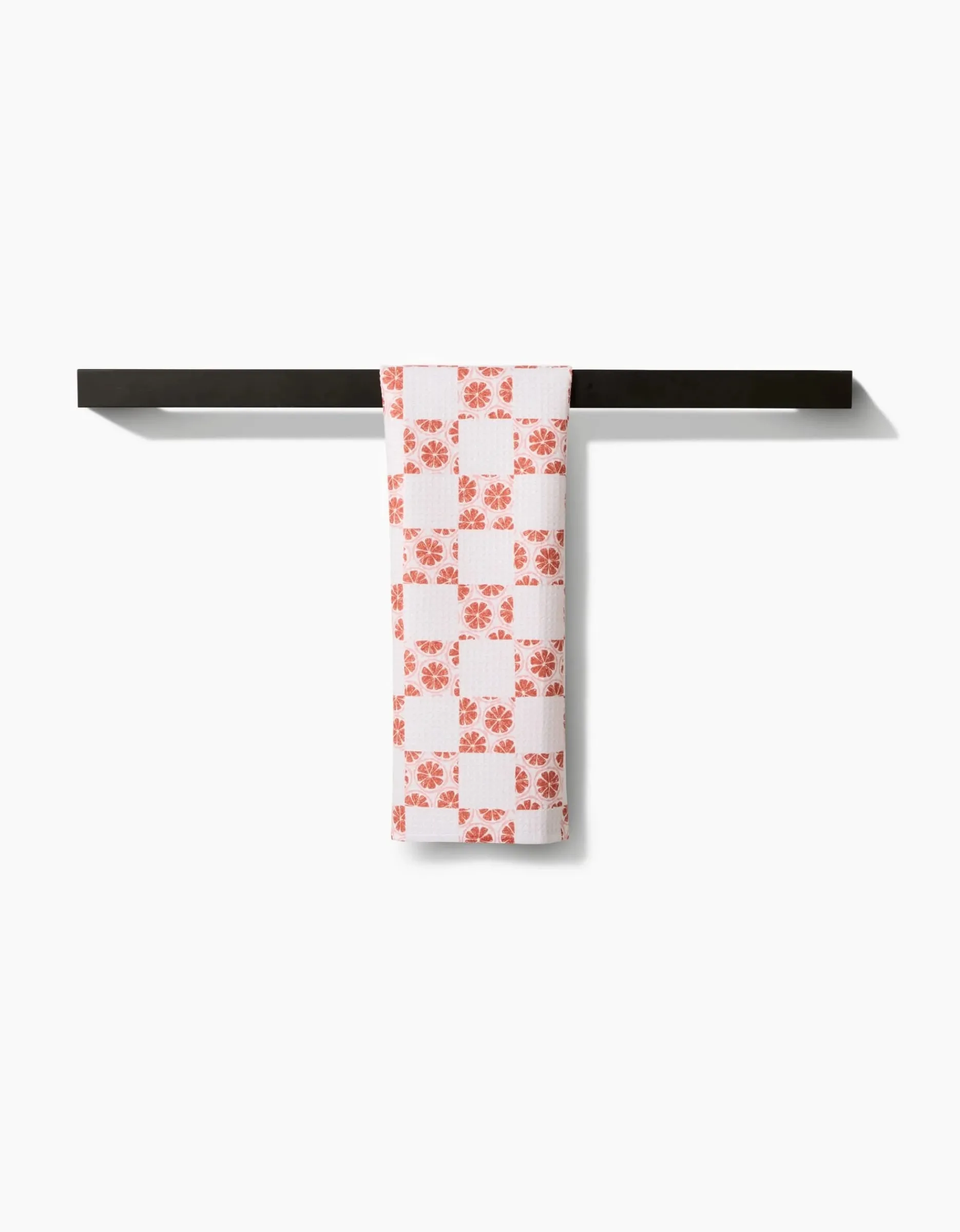 GEOMETRY Orange Checker Bar Towel