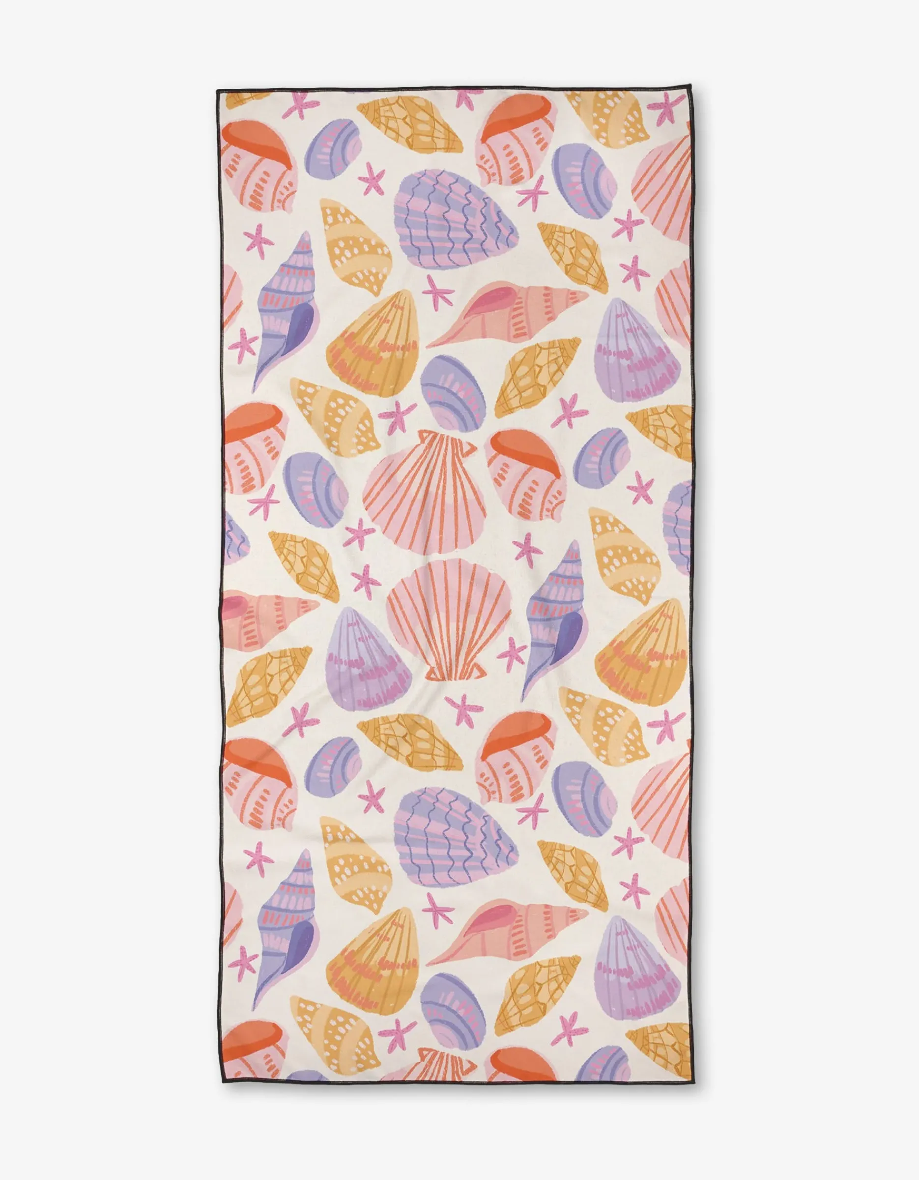 GEOMETRY Painted Shells Beach Towel