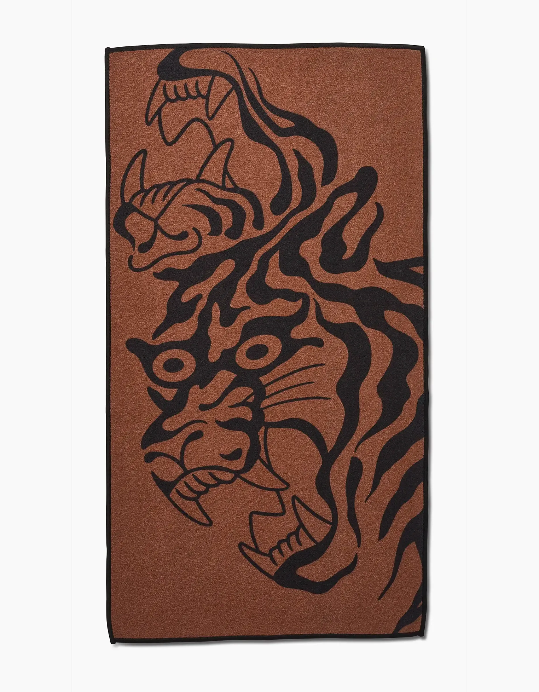 GEOMETRY Panther In Brown Fitness Towel