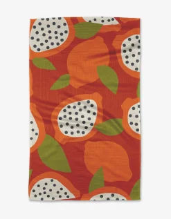 GEOMETRY Papaya Playtime Tea Towel