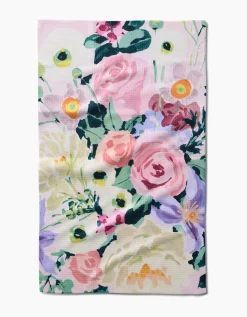 GEOMETRY Pastel Bouquet Tea Towel