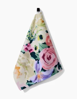 GEOMETRY Pastel Bouquet Tea Towel