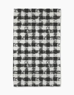 GEOMETRY Patch Ash Tea Towel