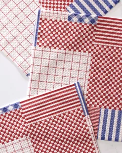 GEOMETRY Patched Up Parade Dishcloth Set