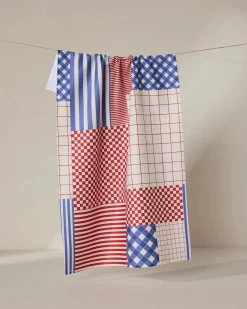 GEOMETRY Patched Up Parade Tea Towel