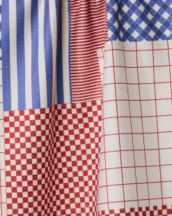 GEOMETRY Patched Up Parade Tea Towel