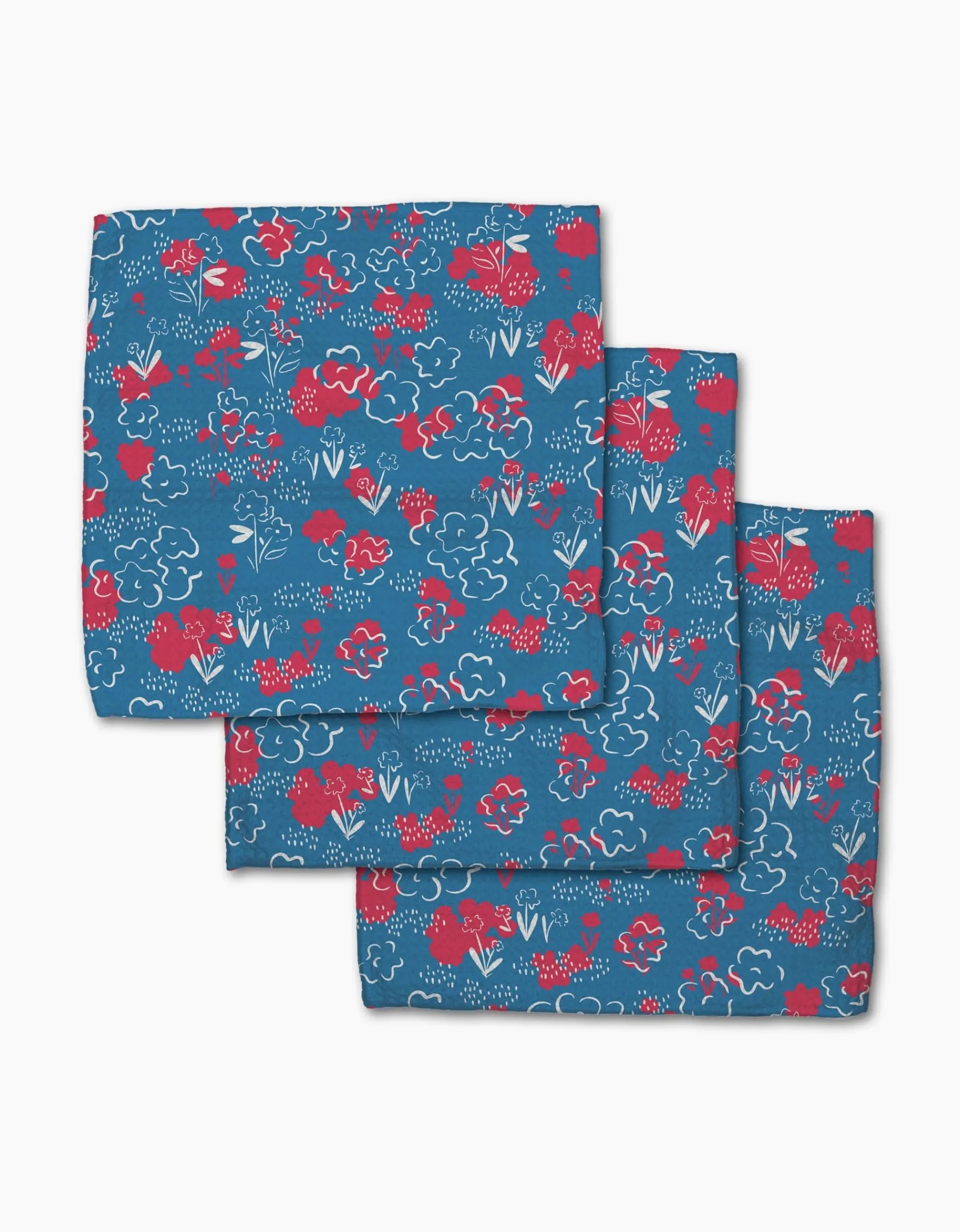 GEOMETRY Patriotic Garden Dishcloth Set