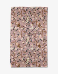 GEOMETRY Peach Tree Tea Towel