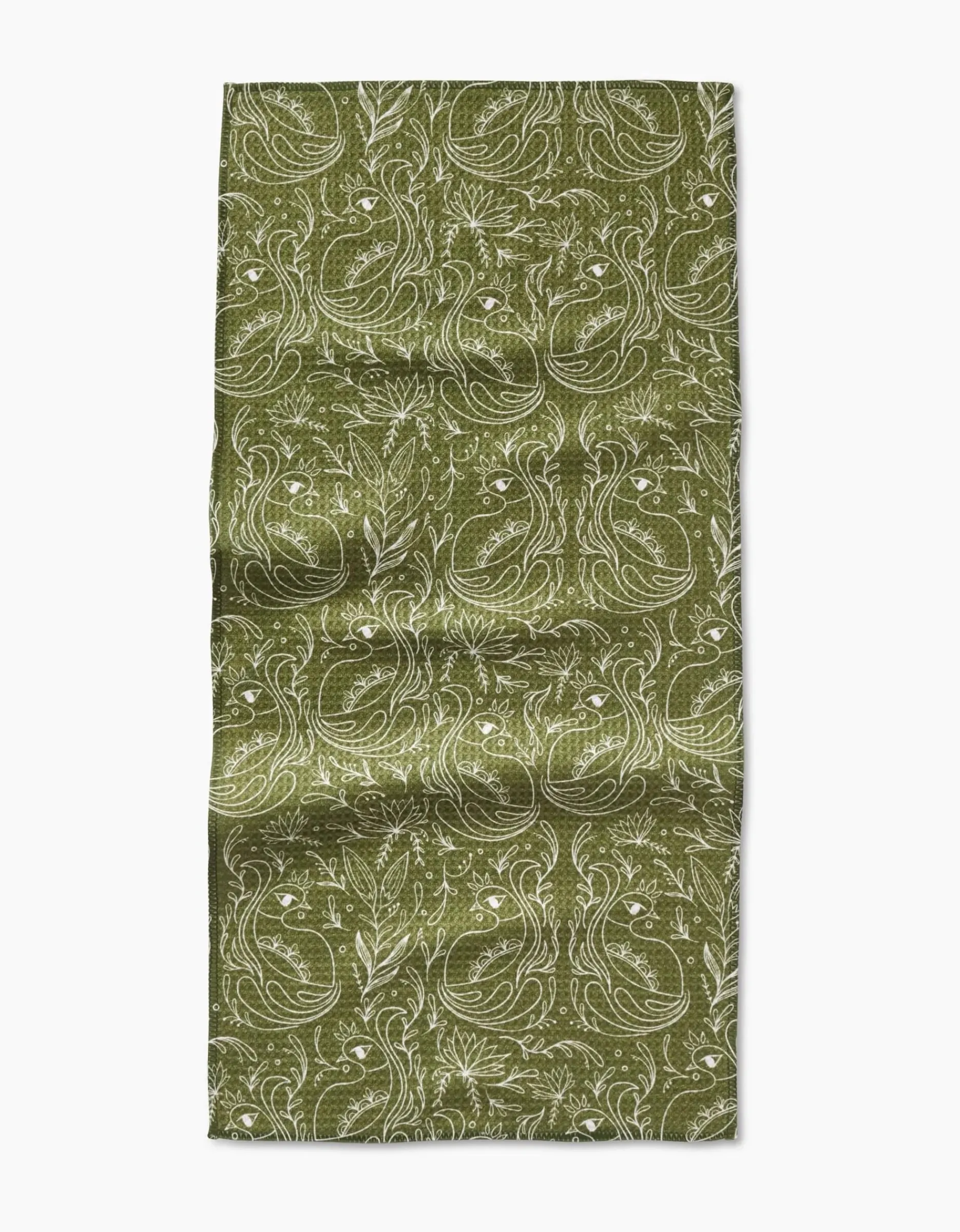 GEOMETRY Peacock Blooms Bar Towel