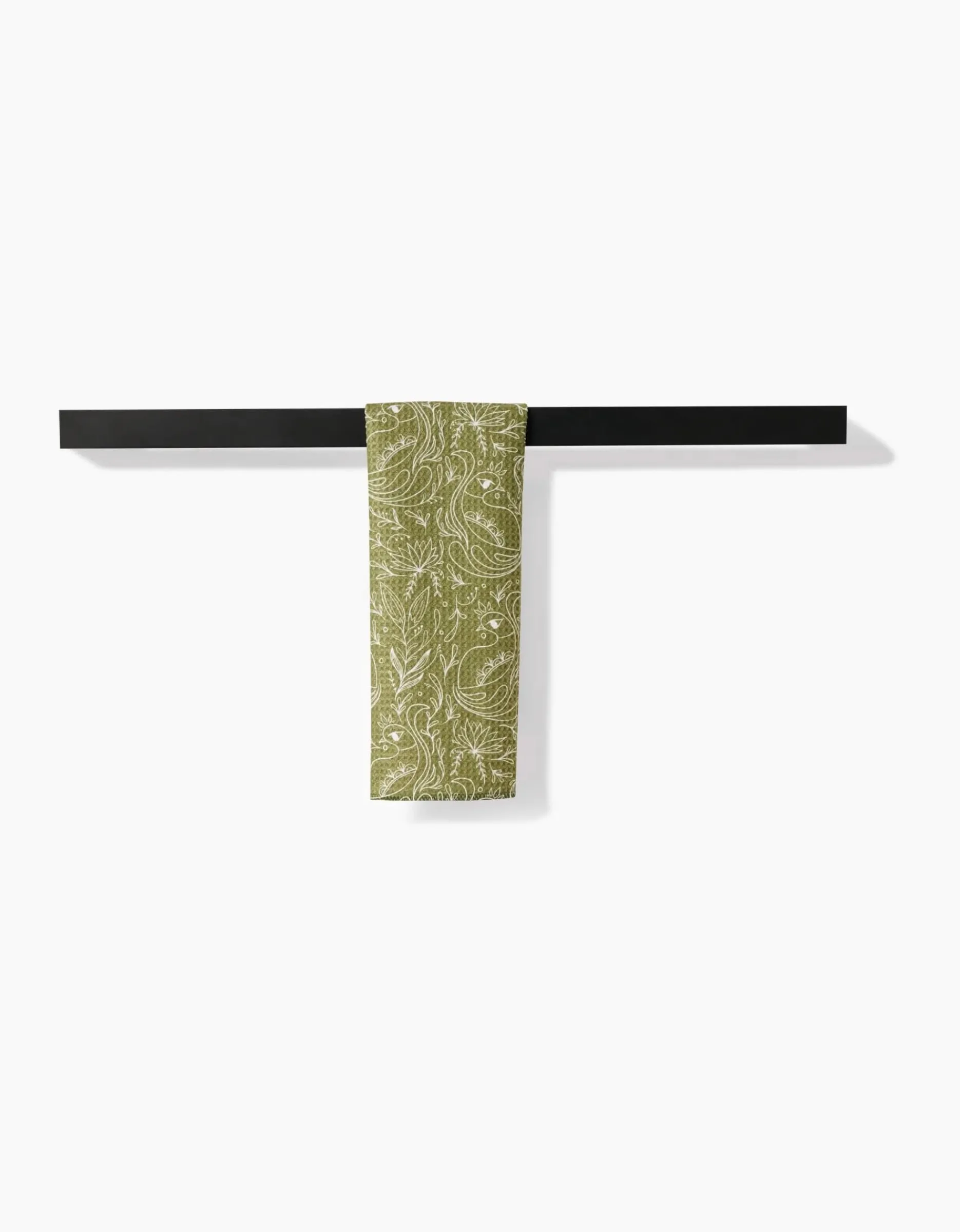 GEOMETRY Peacock Blooms Bar Towel