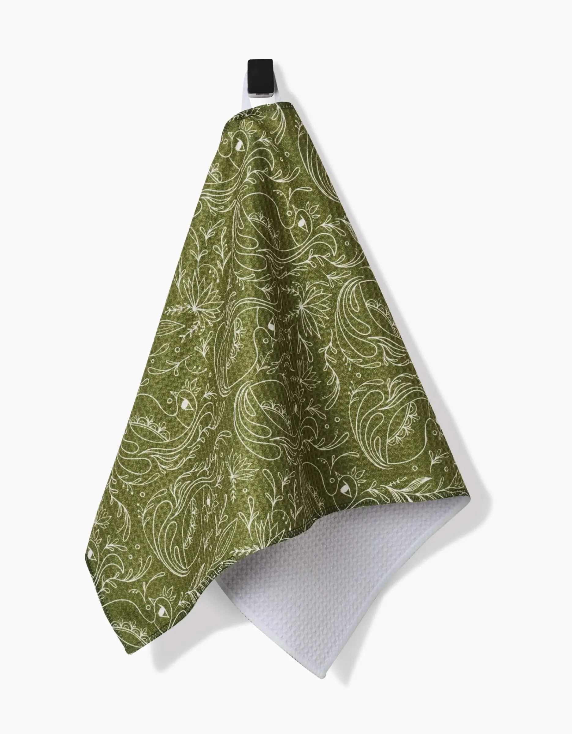 GEOMETRY Peacock Blooms Bar Towel