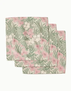 GEOMETRY Pink and Sage Meadow Dishcloth Set