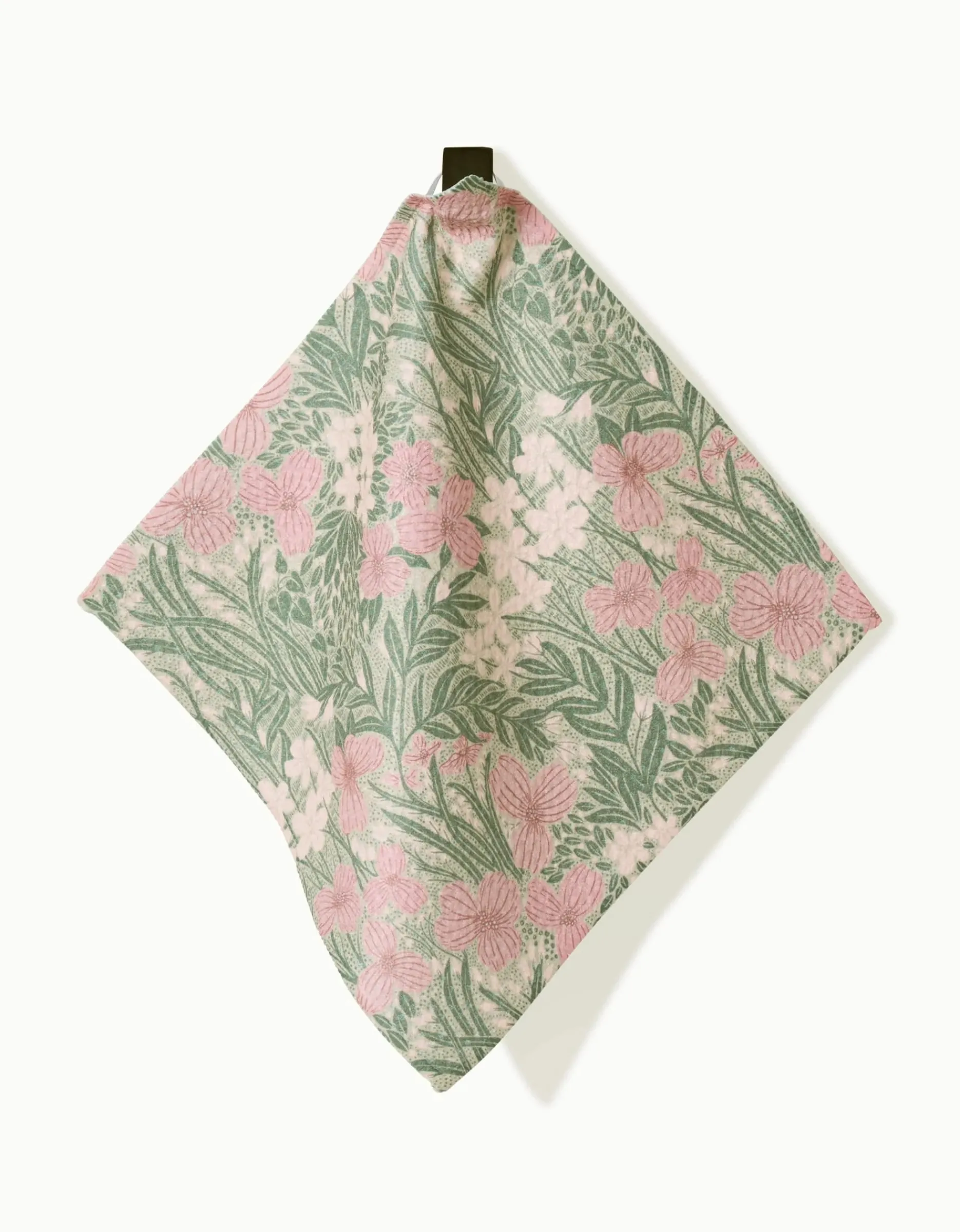 GEOMETRY Pink and Sage Meadow Dishcloth Set
