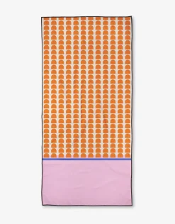 GEOMETRY Pink Illusion Beach Towel