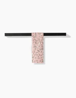 GEOMETRY Pink Mint Leaves Bar Towel