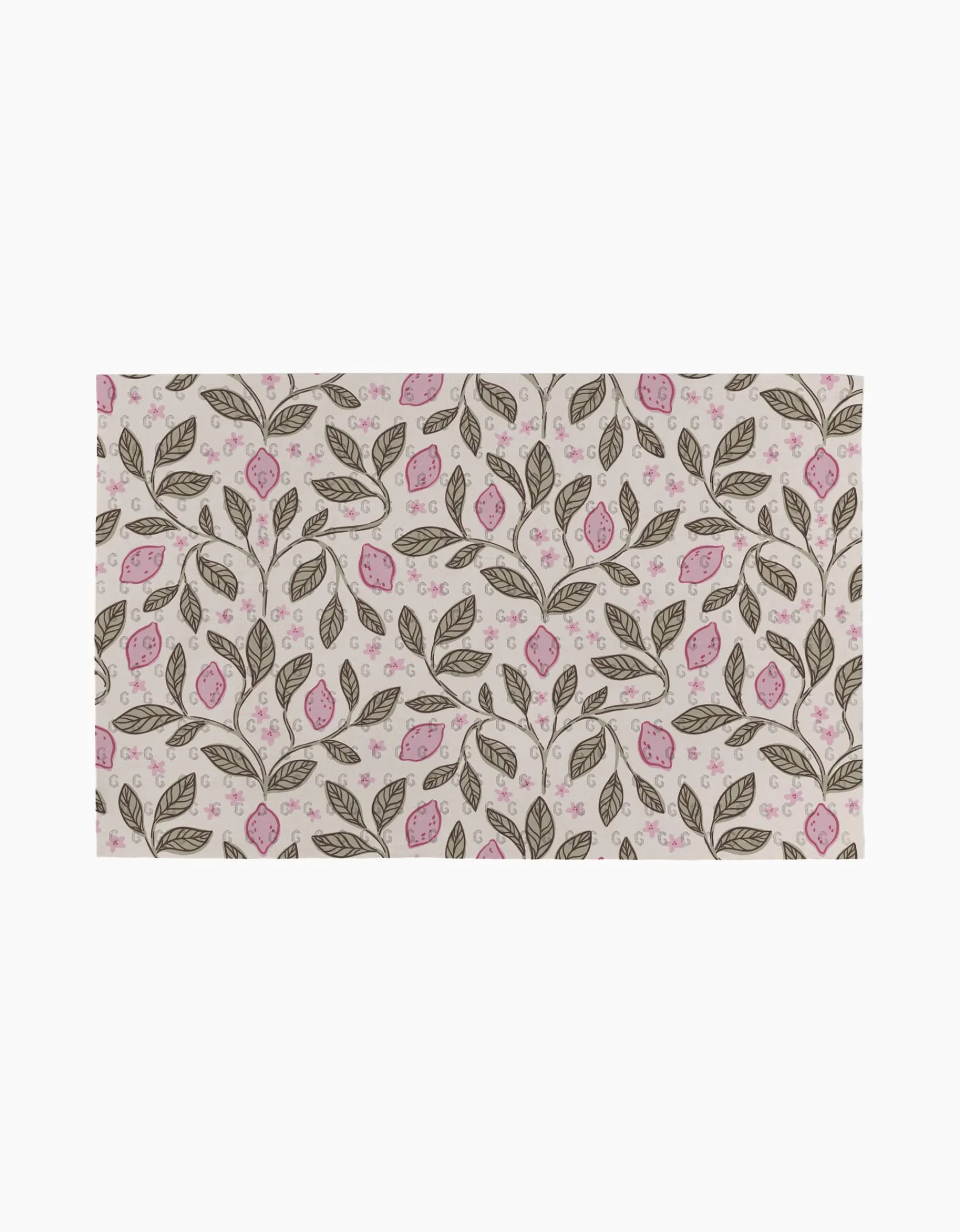 GEOMETRY Pink Summer Lemons Not Paper Towel