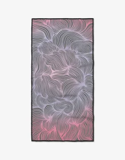 GEOMETRY Pink Vibrations Fitness Towel