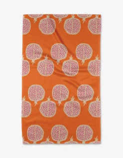 GEOMETRY Pomegranate Parade Tea Towel