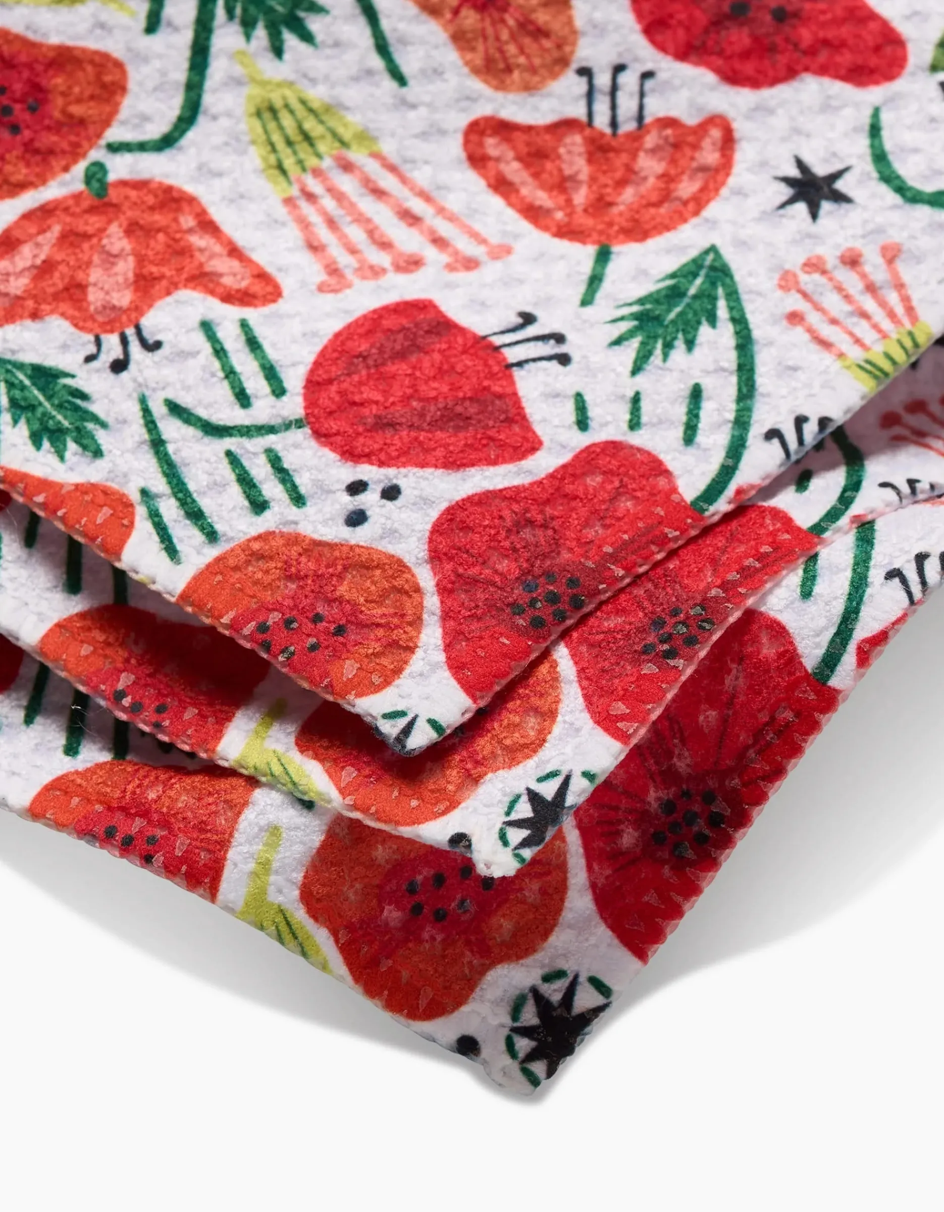 GEOMETRY Poppy Power Dishcloth Set