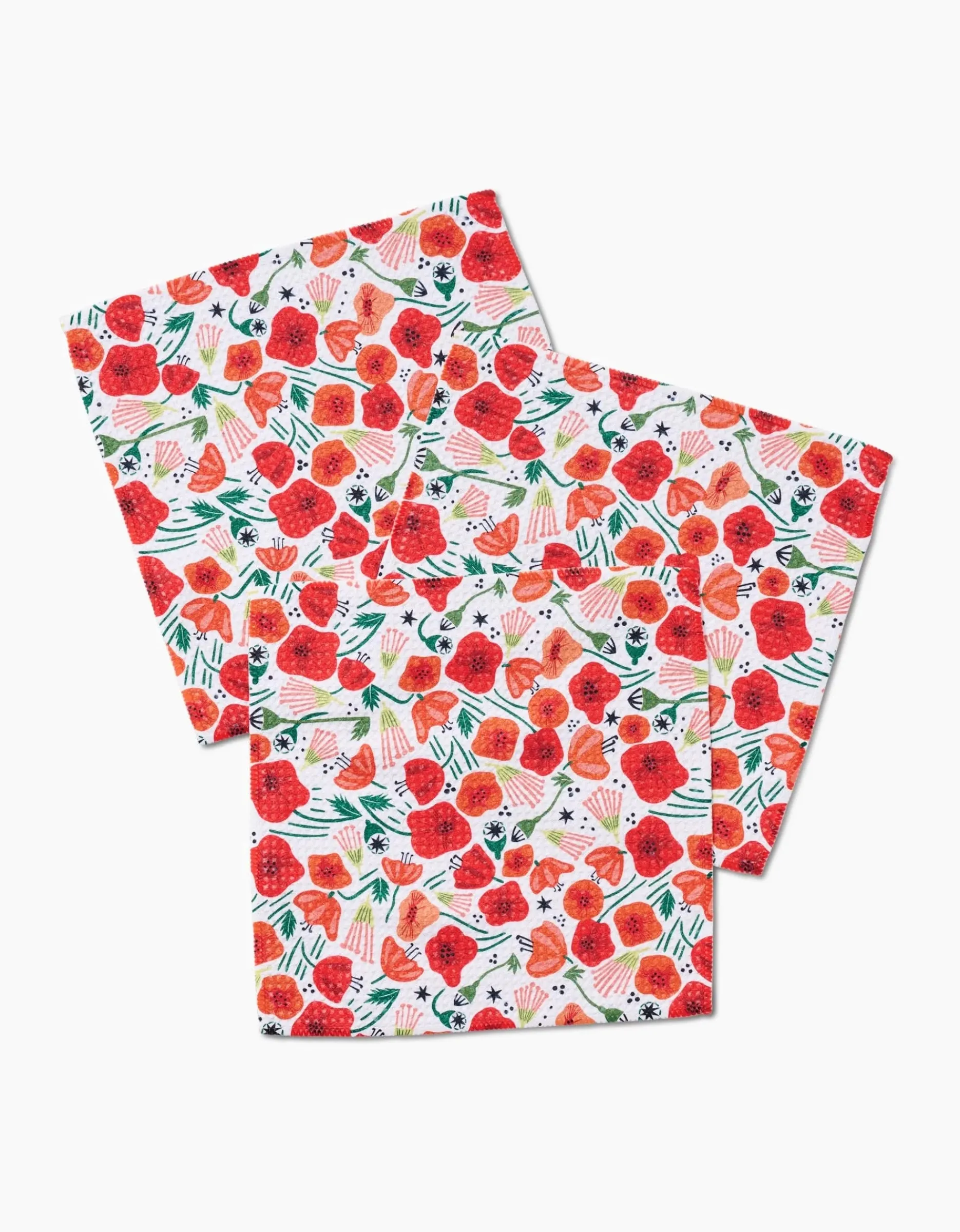 GEOMETRY Poppy Power Dishcloth Set