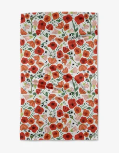 GEOMETRY Poppy Power Tea Towel