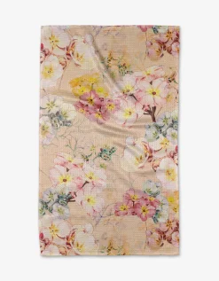 GEOMETRY Primroses Tea Towel