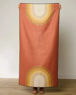 GEOMETRY Pumpkin Spice Beach Towel