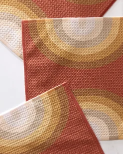 GEOMETRY Pumpkin Spice Dishcloth Set