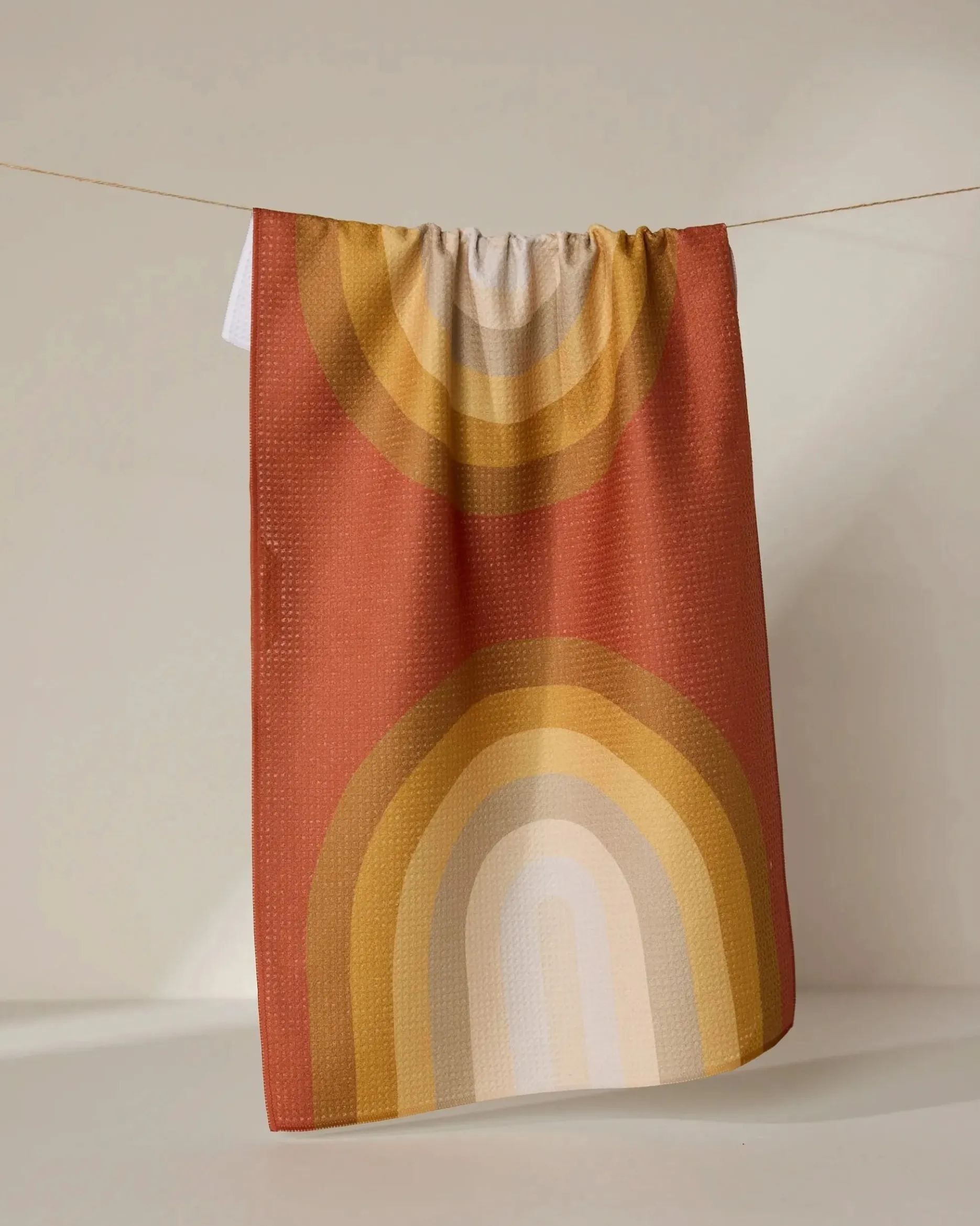 GEOMETRY Pumpkin Spice Tea Towel