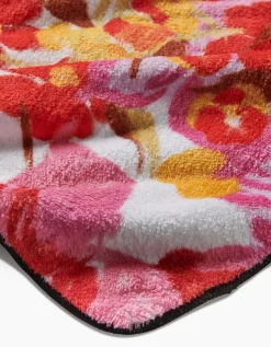 GEOMETRY Pup Florals Plush Towel