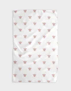 GEOMETRY Queen Bee - Dusty Rose Tea Towel