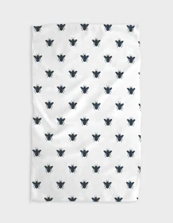 GEOMETRY Queen Bee - Navy Tea Towel