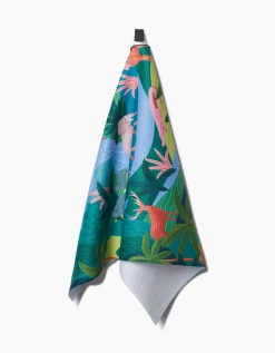 GEOMETRY Rain Forest Tea Towel