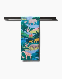 GEOMETRY Rain Forest Tea Towel