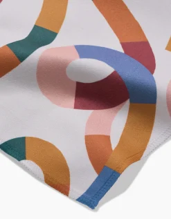 GEOMETRY Rainbow Squiggles Dinner Napkin Set