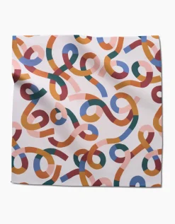 GEOMETRY Rainbow Squiggles Dinner Napkin Set