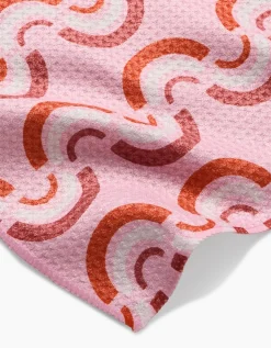 GEOMETRY Rainbow Waves Bar Towel