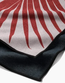 GEOMETRY Red Palm Fitness Towel