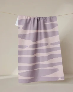 GEOMETRY Reflected - Sunset Tea Towel