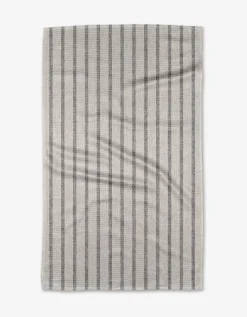 GEOMETRY Ren Grey Tea Towel