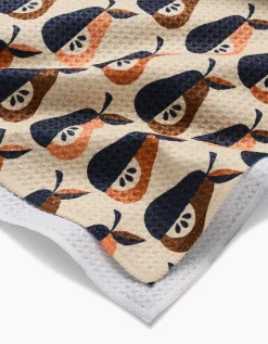 GEOMETRY Retro Pears Tea Towel