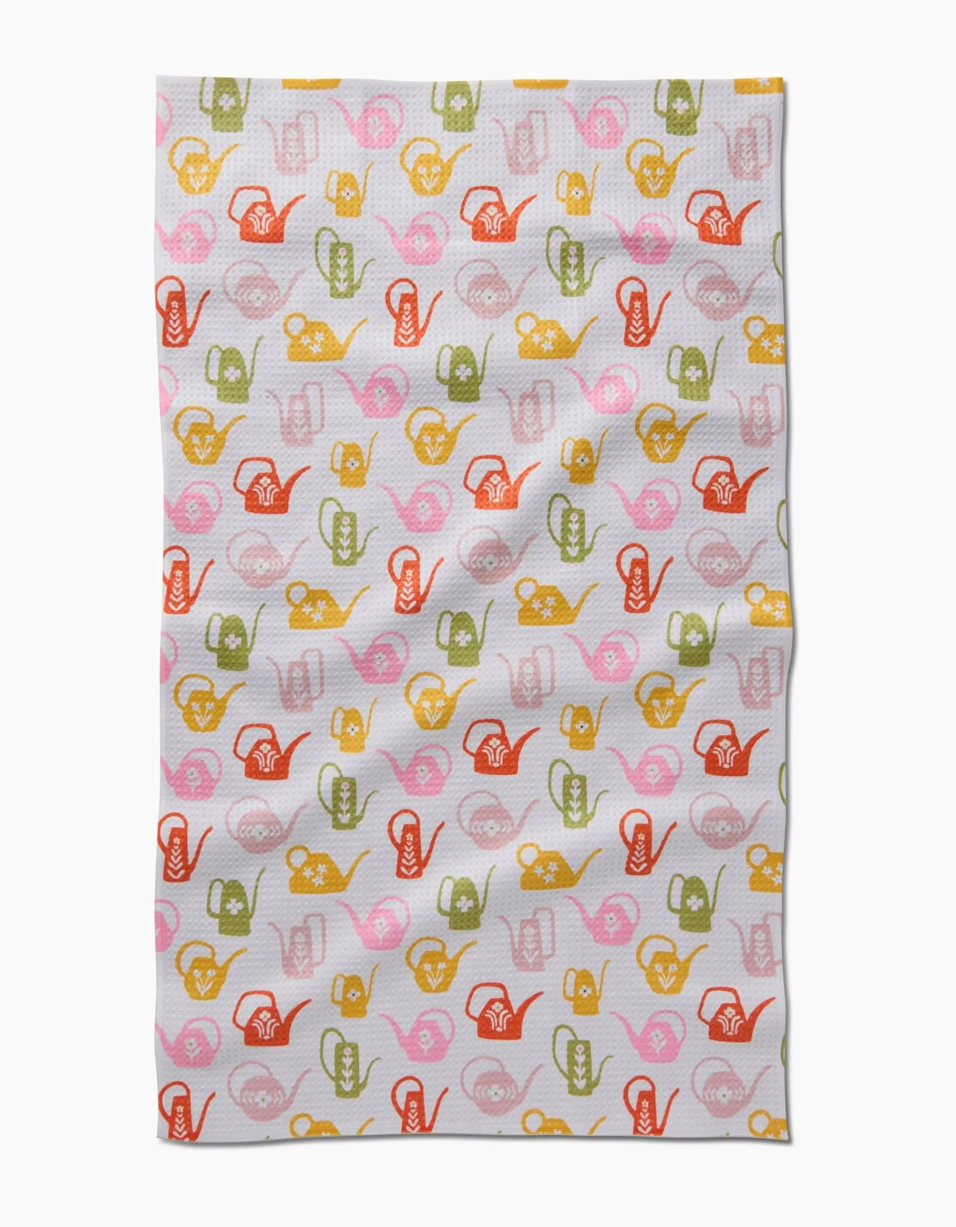GEOMETRY Retro Watering Cans Tea Towel