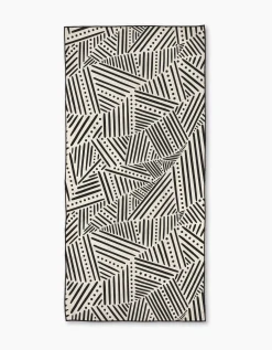 GEOMETRY Rhythm Current Stripes Beach Towel