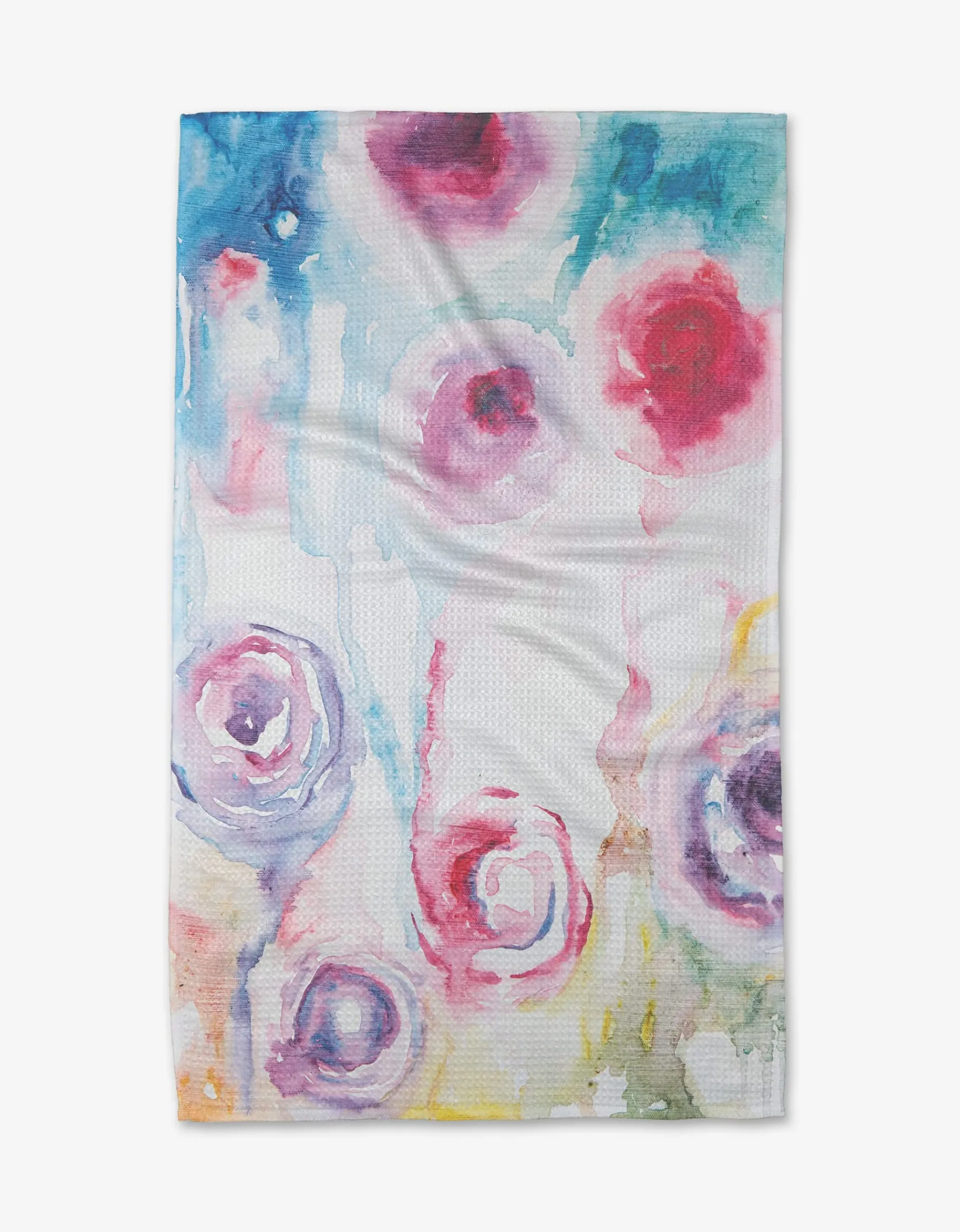 GEOMETRY Roses Tea Towel