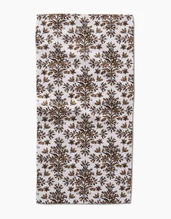GEOMETRY Rustic Lacy Tile Natural Bar Towel