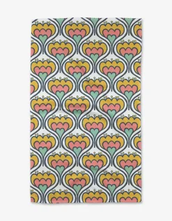 GEOMETRY 70s Floral Tea Towel