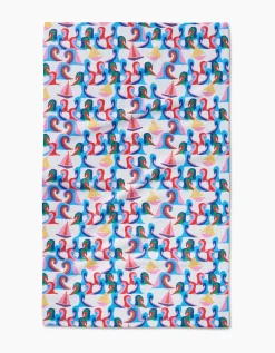 GEOMETRY Sail Safe Tea Towel